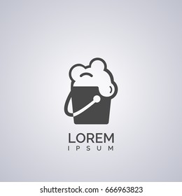 bucket icon. for cleaning