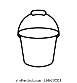 Bucket icon. cleaning service sign. vector illustration