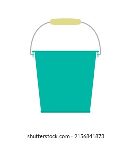 Bucket icon. Color silhouette. Front side view. Vector simple flat graphic illustration. Isolated object on a white background. Isolate.