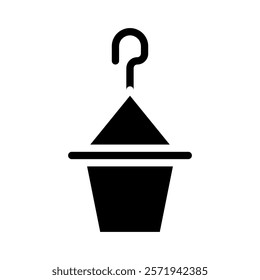 Bucket icon. Concept of gardening, farming, and agriculture.