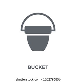 Bucket icon. Bucket design concept from Agriculture, Farming and Gardening collection. Simple element vector illustration on white background.