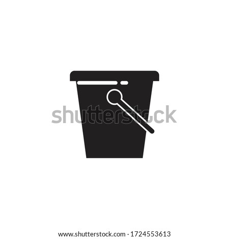 Bucket icon design isolated on white background