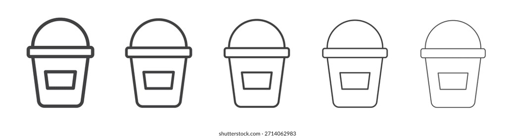 Diseño del icono del cubo, logotipo, App, UI. Ilustración vectorial, EPS