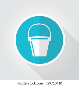 Bucket icon design template element