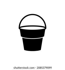 Bucket icon design template vector isolated illustration