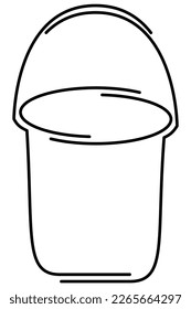 Bucket icon, divided into two parts that are slightly offset