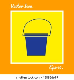 Bucket Icon. Eps-10.