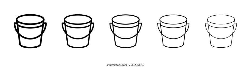 Icono de cubo lleno concepto de signo plano para el Diseño web.