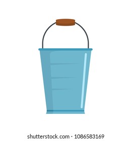 Bucket icon. Flat illustration of bucket vector icon for web