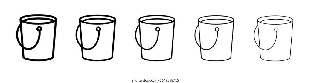 ícone de balde simples logotipo simples de estrutura de tópicos