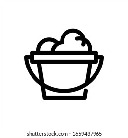 Icono del cubo. Gráfico vectorial plano en fondo blanco.