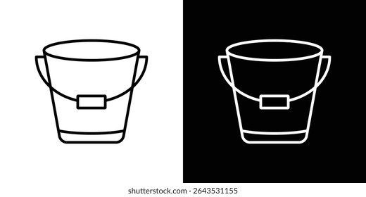 Eimer-Symbol. Vektorsymbol "Grafikdesign". Ui Ux-Symbole