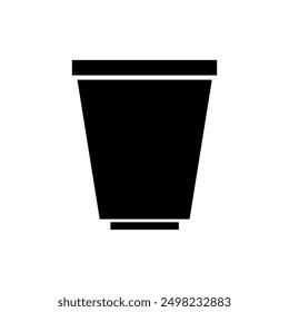 Bucket icon illustrated on background