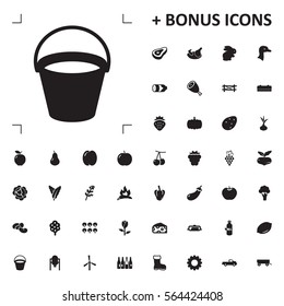 bucket icon illustration isolated vector sign symbol