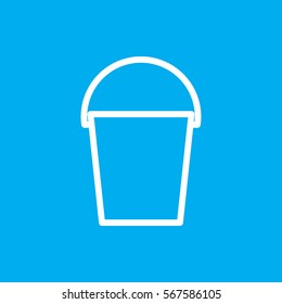 bucket icon illustration isolated vector sign symbol