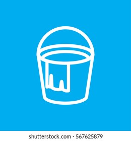 bucket icon illustration isolated vector sign symbol