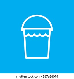 bucket icon illustration isolated vector sign symbol