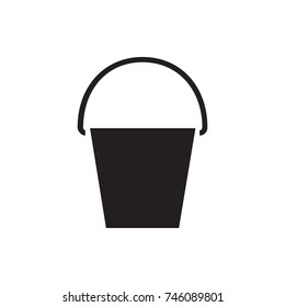 bucket icon illustration isolated vector sign symbol