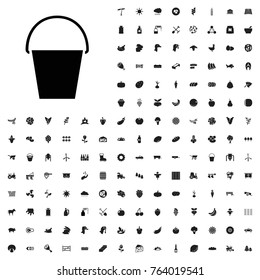 Bucket icon illustration isolated vector sign symbol. agriculture icons set for web and mobile.