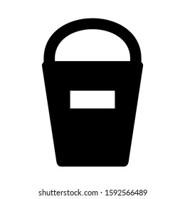 bucket icon isolated sign symbol vector illustration - high quality black style vector icons
