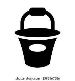 bucket icon isolated sign symbol vector illustration - high quality black style vector icons
