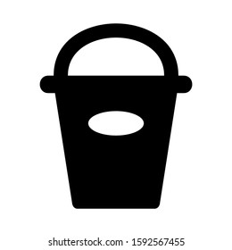 bucket icon isolated sign symbol vector illustration - high quality black style vector icons
