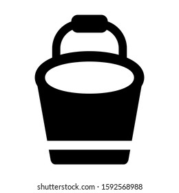 bucket icon isolated sign symbol vector illustration - high quality black style vector icons
