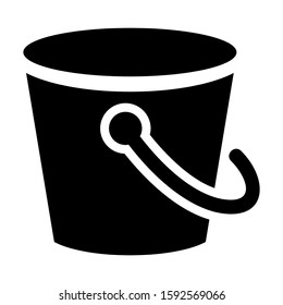 bucket icon isolated sign symbol vector illustration - high quality black style vector icons
