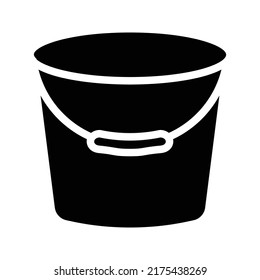 Bucket icon. linear style sign for mobile concept and web design.