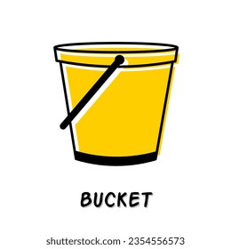 Diseño del logotipo del icono del cubo aislado en fondo blanco.