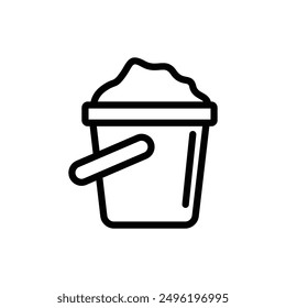 Icono de cubo o diseño de logotipo aislado signo símbolo Ilustración vectorial. Una colección de iconos de vectores de estilo de línea negra de alta calidad