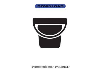 Bucket icon or logo high resolution