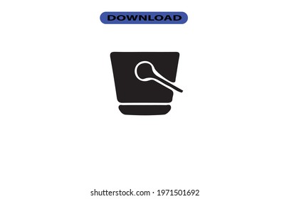 Bucket icon or logo high resolution