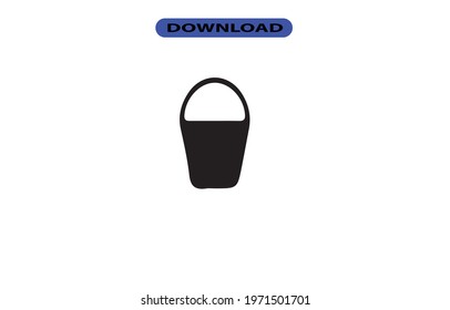 Bucket icon or logo high resolution