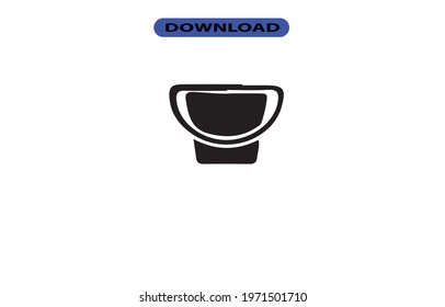 Bucket icon or logo high resolution