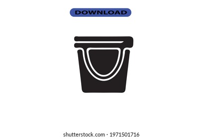 Bucket icon or logo high resolution