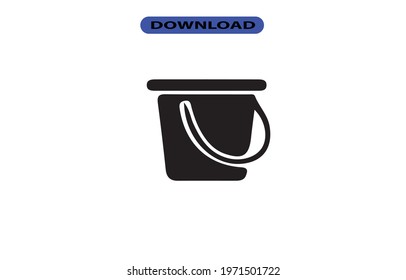 Bucket icon or logo high resolution
