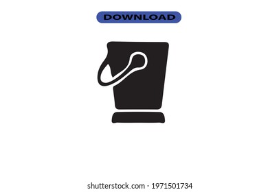Bucket icon or logo high resolution