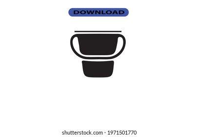 Bucket icon or logo high resolution