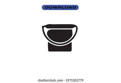 Bucket icon or logo high resolution