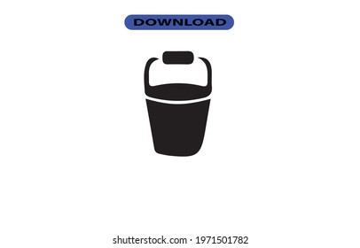 Bucket icon or logo high resolution
