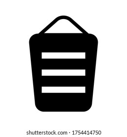 bucket icon or logo isolated sign symbol vector illustration - high quality black style vector icons
