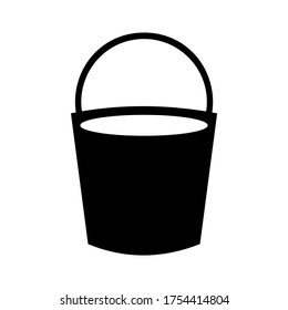 bucket icon or logo isolated sign symbol vector illustration - high quality black style vector icons
