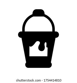bucket icon or logo isolated sign symbol vector illustration - high quality black style vector icons
