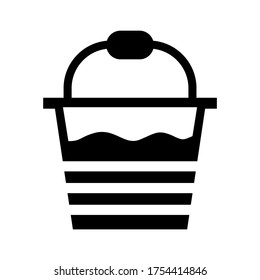 bucket icon or logo isolated sign symbol vector illustration - high quality black style vector icons
