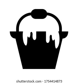 bucket icon or logo isolated sign symbol vector illustration - high quality black style vector icons
