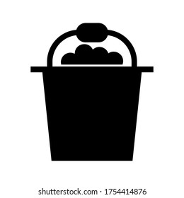 bucket icon or logo isolated sign symbol vector illustration - high quality black style vector icons
