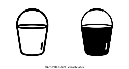 Bucket Icon, for mobile concept and web design. vector illustration