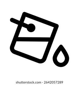 Bucket icon . for mobile concept and web design on white background