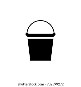 Bucket Icon On White Background